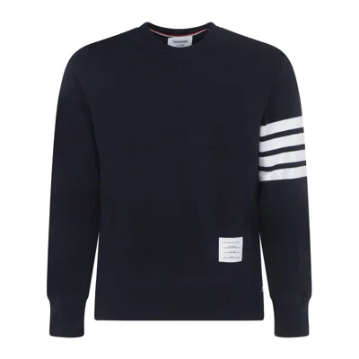 Thom Browne Classic 4-bar Sweatshirt In Blue