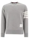 Thom Browne Classic Sweatshirt In Classic Loopback In Gray