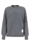Thom Browne Grey Wool Sweatshirt In Grey