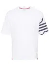 Thom Browne Snake Embroidery Crew Neck T-shirt In 白色