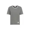 Thom Browne "ringer" T-shirt – Light Grey In Gray