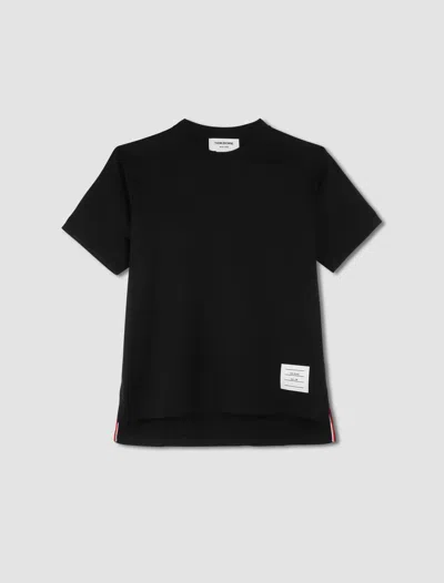 THOM BROWNE T-SHIRT WITH SIDE SLITS