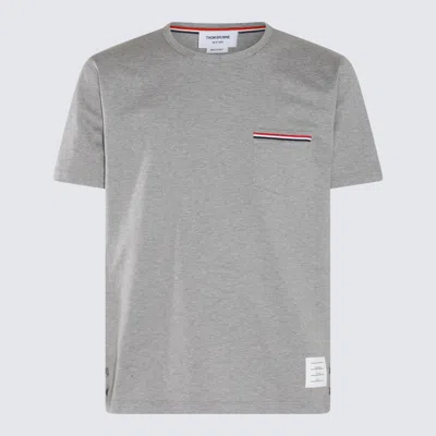 Thom Browne T-shirt E Polo Lt Grey In Gray