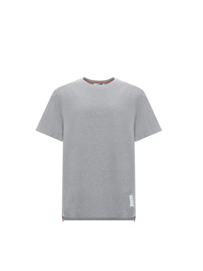 Thom Browne Side Slit Relaxed T-shirt In Grey
