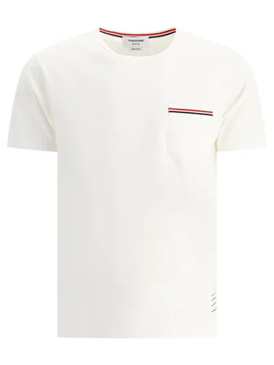 Thom Browne T-shirt "rwb Pocket" In White
