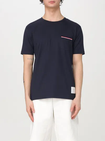 THOM BROWNE T-SHIRT THOM BROWNE MEN COLOR BLUE,G50264009