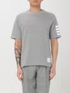 Thom Browne Cotton 4-bar Short Sleeve T-shirt In Grey