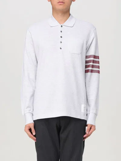 THOM BROWNE POLO SHIRT THOM BROWNE MEN COLOR GREY,F98729020