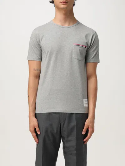 THOM BROWNE T-SHIRT THOM BROWNE MEN COLOR GREY,430955020