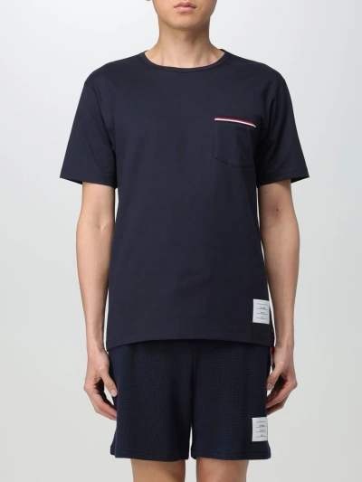 THOM BROWNE T-SHIRT THOM BROWNE MEN COLOR NAVY,F11122045