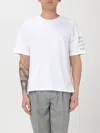 Thom Browne 4-bar Stripes Crewneck T-shirt In White