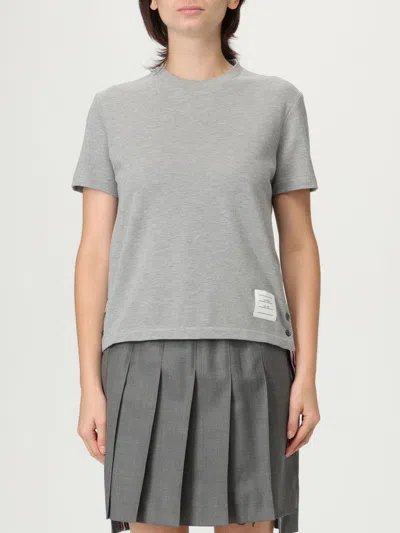 Thom Browne 4-bar Stripe T-shirt In Gray