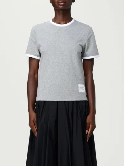 Thom Browne T-shirt  Woman Color Grey In Gray