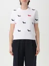 Thom Browne Cotton Milano Short Sleeved T-shirt In White