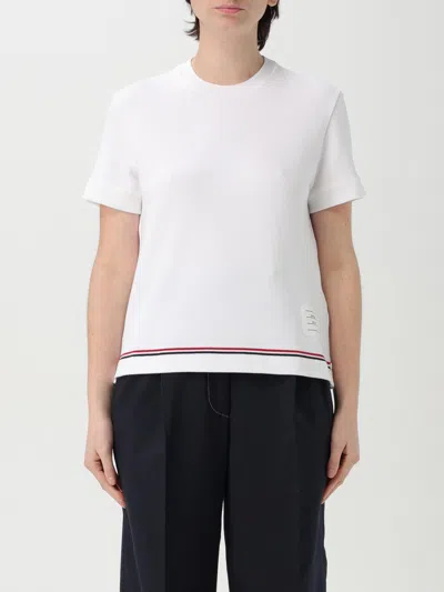 THOM BROWNE T-SHIRT THOM BROWNE WOMAN COLOR WHITE,G49459001