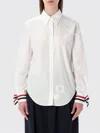 Thom Browne Easy-fit Point Collar Shirt In White