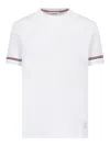 Thom Browne Rugby Fit Short Sleeve Cotton T-shirt In White
