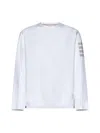 Thom Browne Cotton 4-bar Striped T-shirt In White