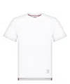 Thom Browne Jersey Relaxed Side Slit Tee Clothing In White
