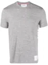 Thom Browne T-shirt With Application In Gray