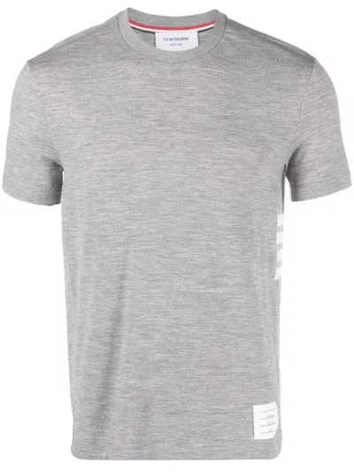 THOM BROWNE T-SHIRT WITH APPLICATION