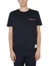 THOM BROWNE T-SHIRT WITH POCKET