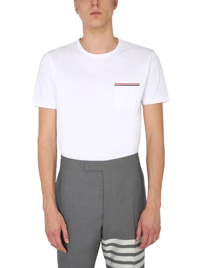 Thom Browne White Patch Pocket T-shirt