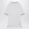Thom Browne White T-shirt With Tricolour Detail In White