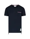 Thom Browne Jersey Cotton Short Sleeve Pocket Tee