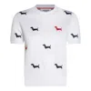 Thom Browne Cotton Milano Short Sleeved T-shirt In White
