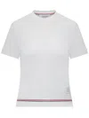 Thom Browne Cropped T-shirt In Cotton