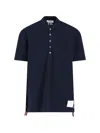 Thom Browne Center Back Rwb-stripe Polo Shirt