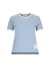 Thom Browne Woman T-shirt Light Blue Size 4 Cotton In Blue