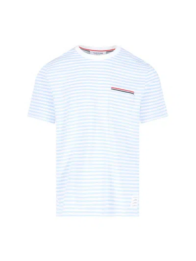 Thom Browne T-shirts And Polos In Blue
