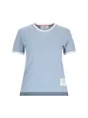Thom Browne Woman T-shirt Light Blue Size 4 Cotton In Blue
