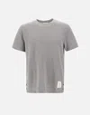 Thom Browne T-shirt With Application In Grey