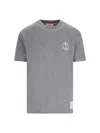 Thom Browne Wen Cotton T-shirts And Polos In Grey