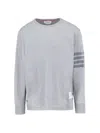 Thom Browne '4-bar' T-shirt In Grey