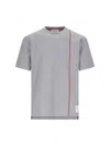 Thom Browne T-shirt Rwb Stripe In Grey