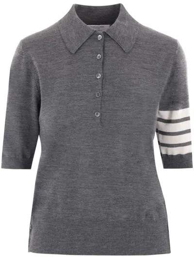 Thom Browne T-shirts And Polos Grey In Gray