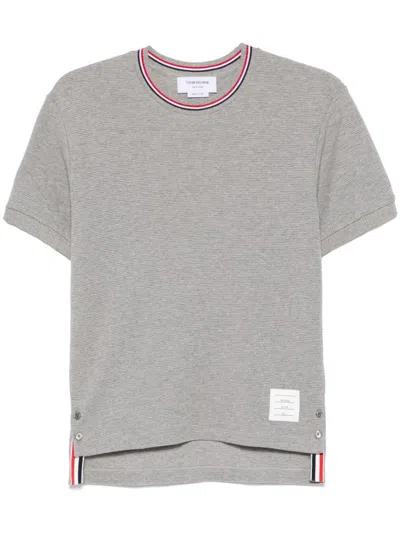 Thom Browne T-shirts And Polos Light Grey In Gray