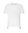Thom Browne Central Striped T-shirt On The Back In White