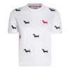 Thom Browne Cotton Milano Short Sleeved T-shirt In White