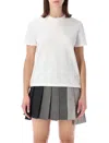 Thom Browne Cotton Pique Classic Stripe T-shirt In White