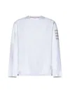 Thom Browne Cotton 4-bar Striped T-shirt In White