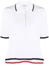 Thom Browne Kastiges Poloshirt In White