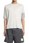 Thom Browne Wool Jersey 4-bar T-shirt In Neutral