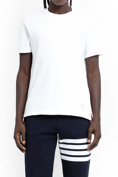 Thom Browne Man White T-shirts & Tank Tops