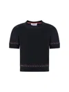 Thom Browne Snowflakes T-shirt In Black