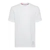 Thom Browne Classic Pique 4-bar T-shirt Clothing In White